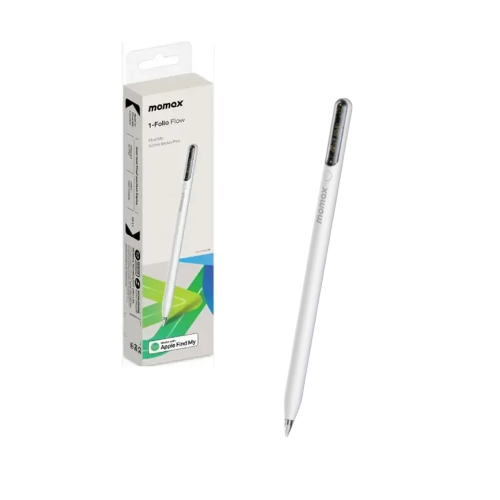TJM Momax Folio Flow TP11W Find My Active Stylus Pen - White