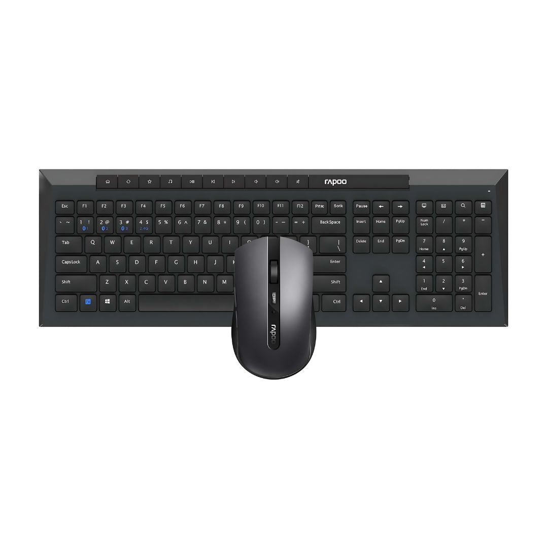 TJM Rapoo 8210M, Multi Device, Wireless, Bluetooth, Combo Kit