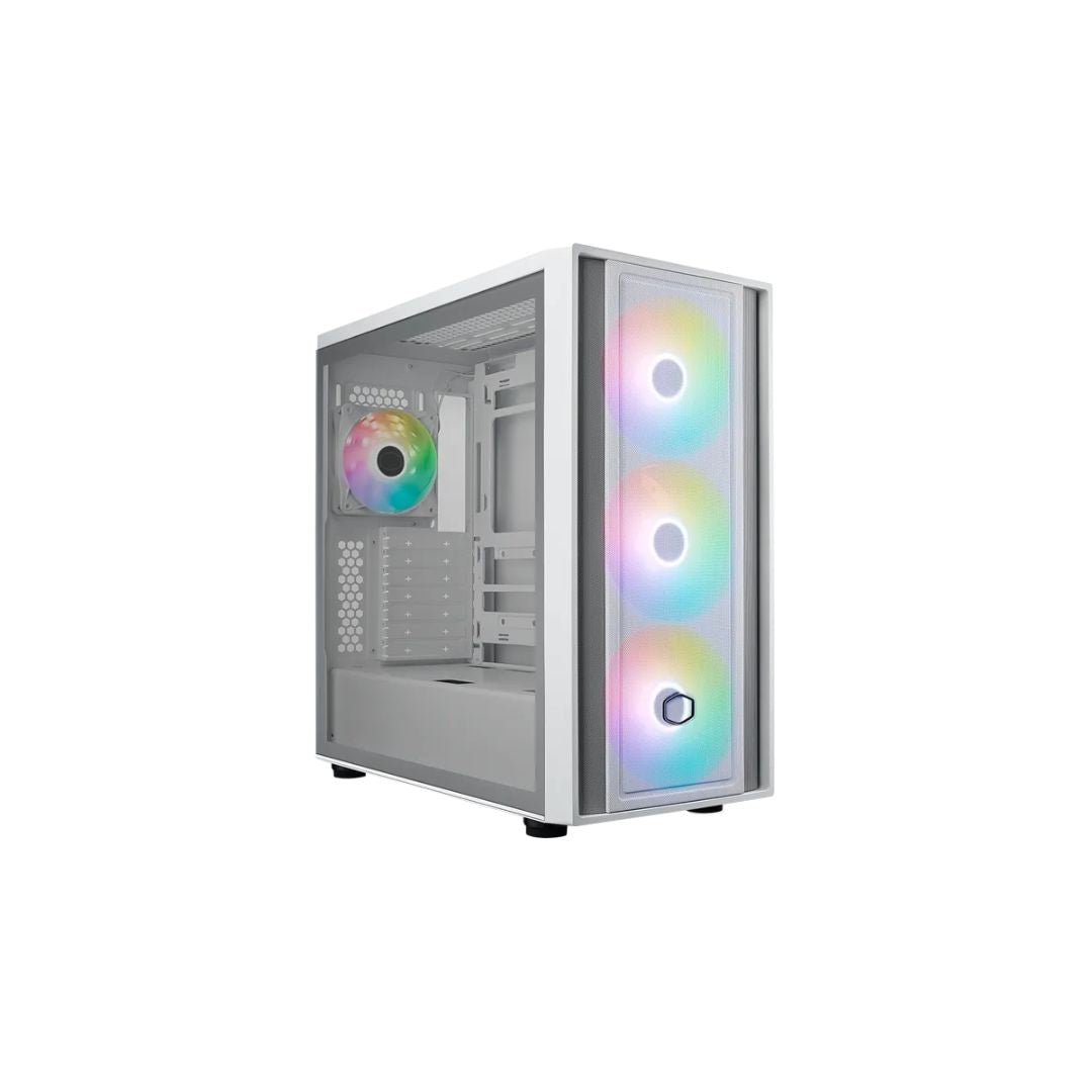 TJM Cooler Master MasterBox 600 Mid Tower 4 Fan - White
