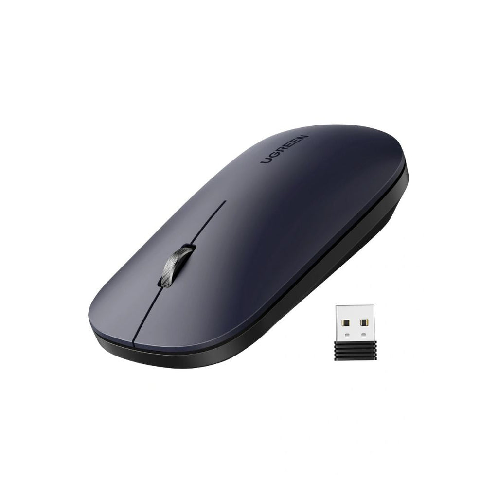 TJM UGREEN MU001 USB Optical Wireless Mouse - Black