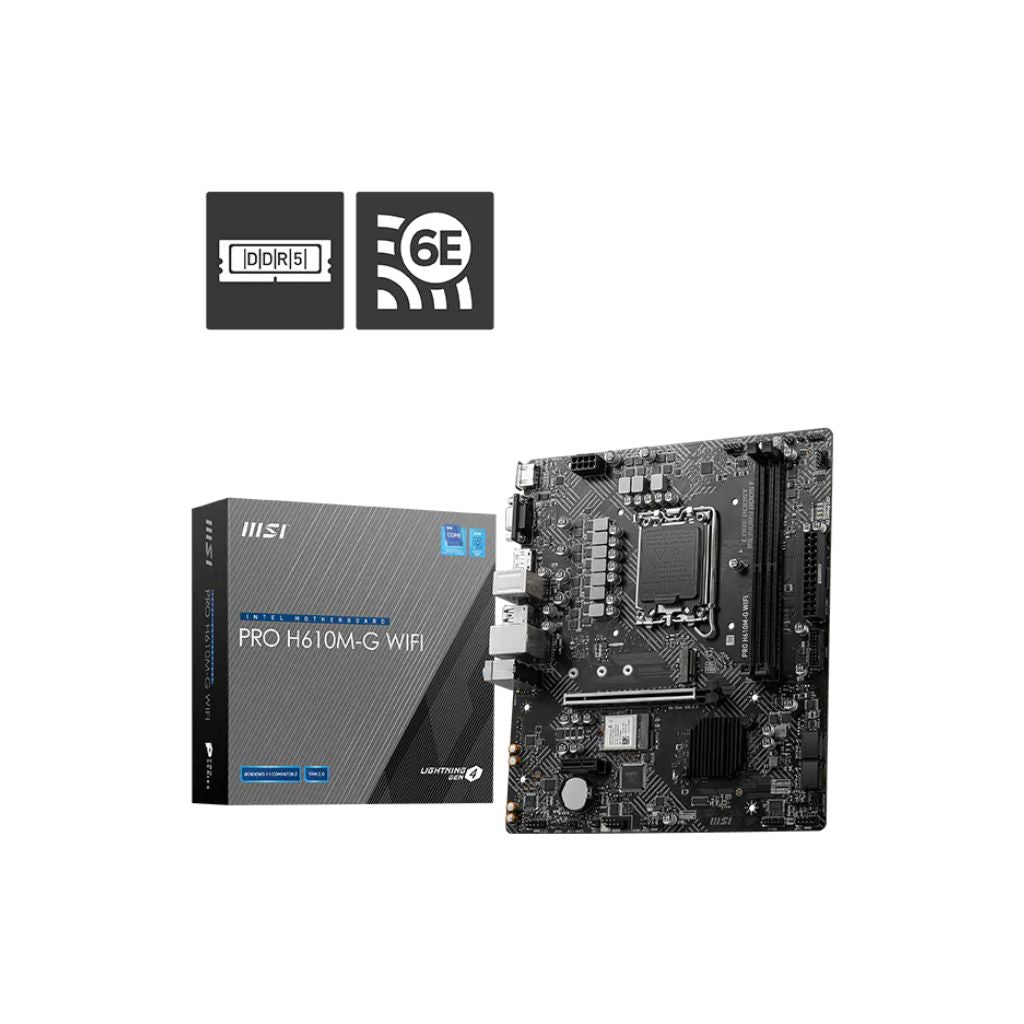 TJM MB MSI PRO H610M-G WIFI D5  Motherboard