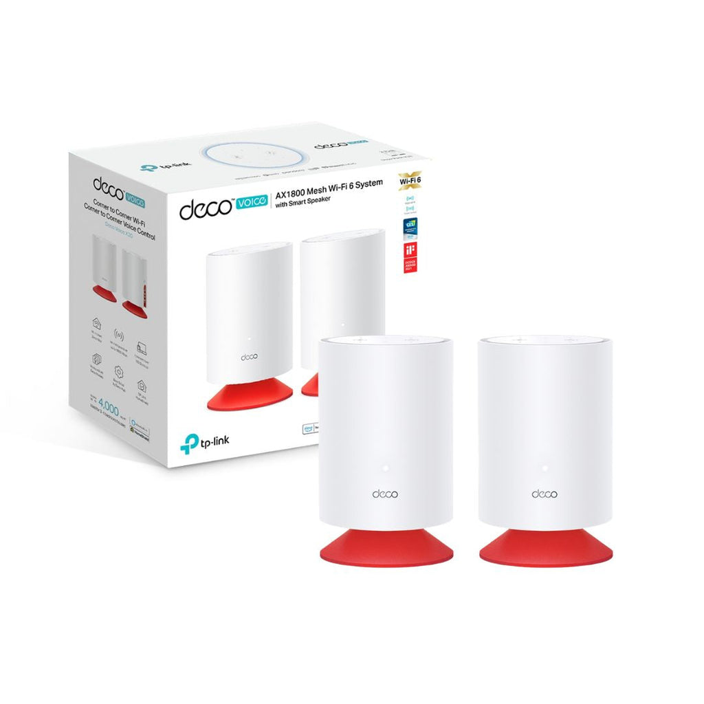 TJM TP-Link Deco Voice X20, AX1800 Mesh Wi-Fi 6 System with Alexa Built-In 2-Pack