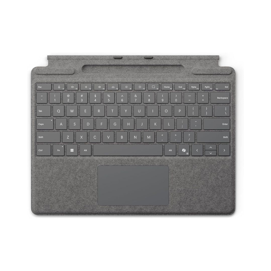 TJM Microsoft Surface Pro Signature 8XA-00251 Keyboard ( With Pen Storage ) - Arabic Layout - Platinum