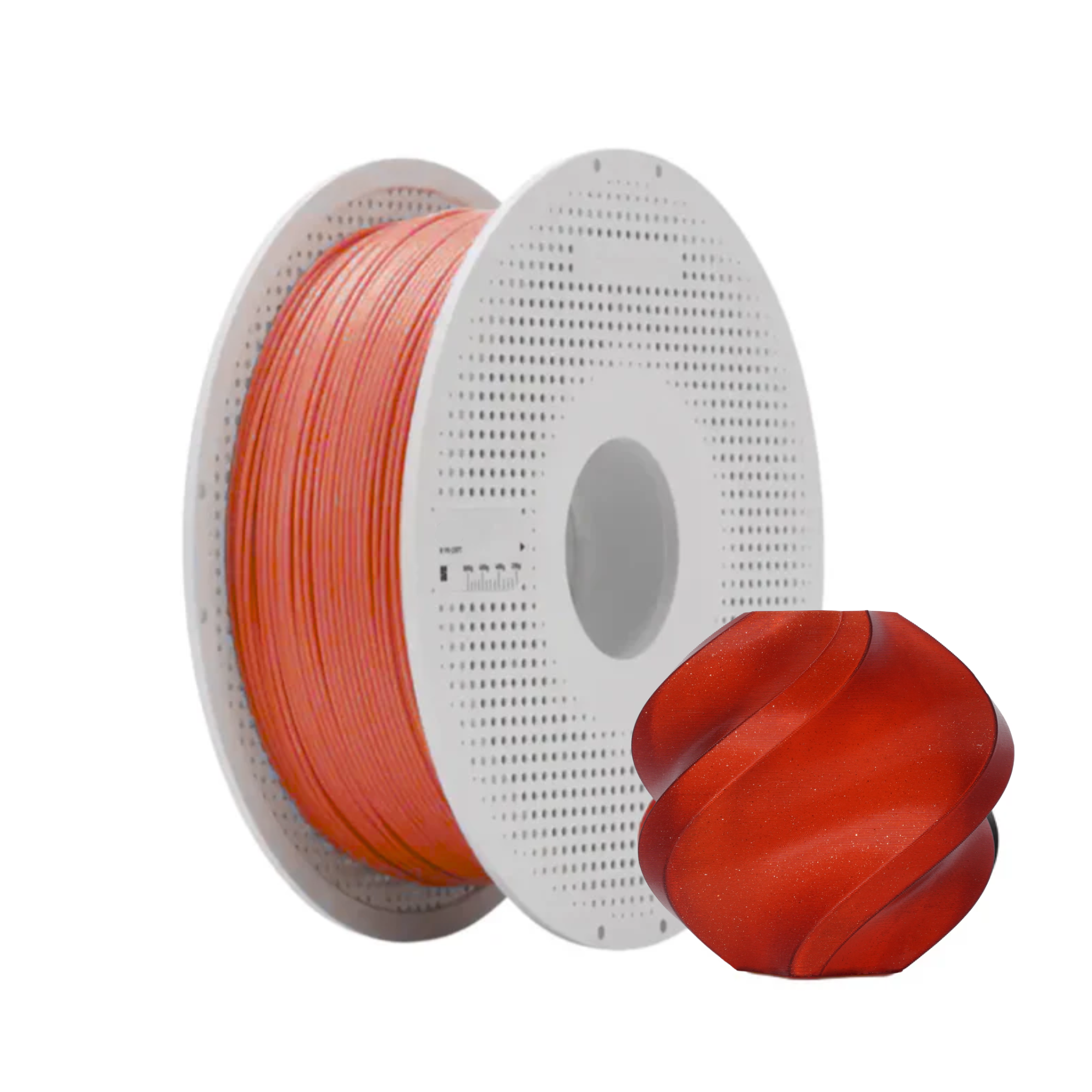 TJM Bambu Lab PLA Crimson Red Sparkle 3D Printing Filament 1KG