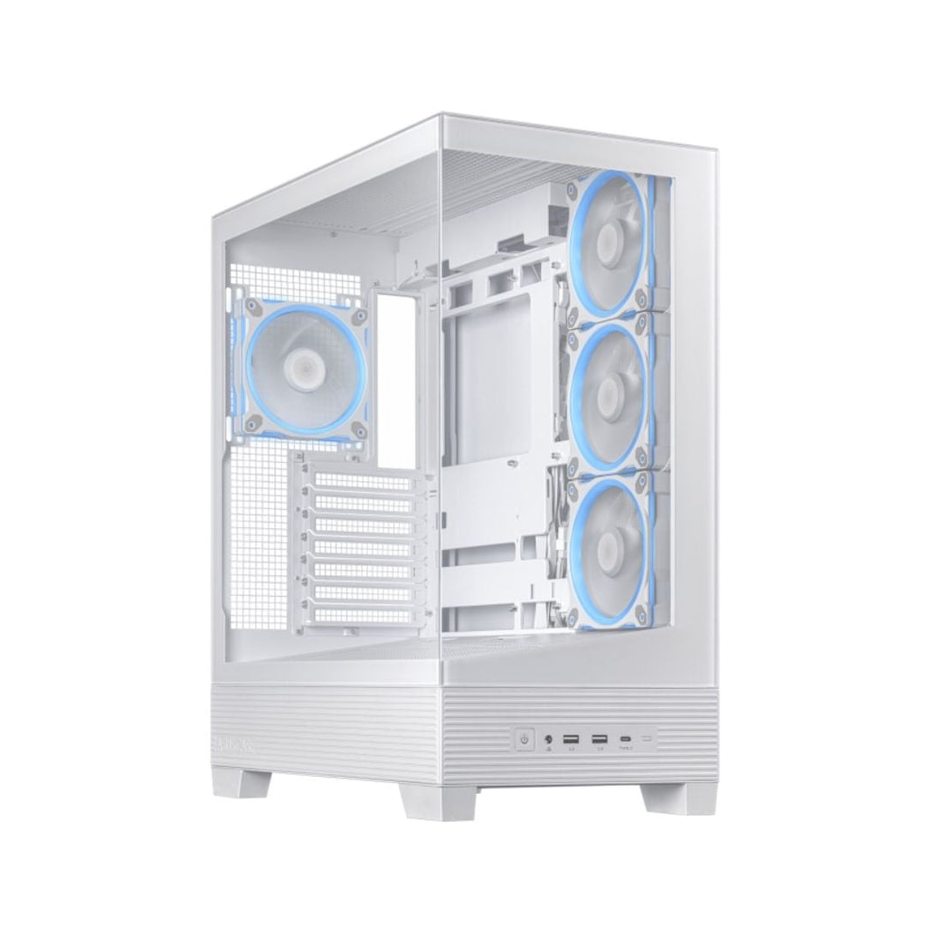 TJM ASUS A31 PLUS Case , 4 Fan ARGB - White
