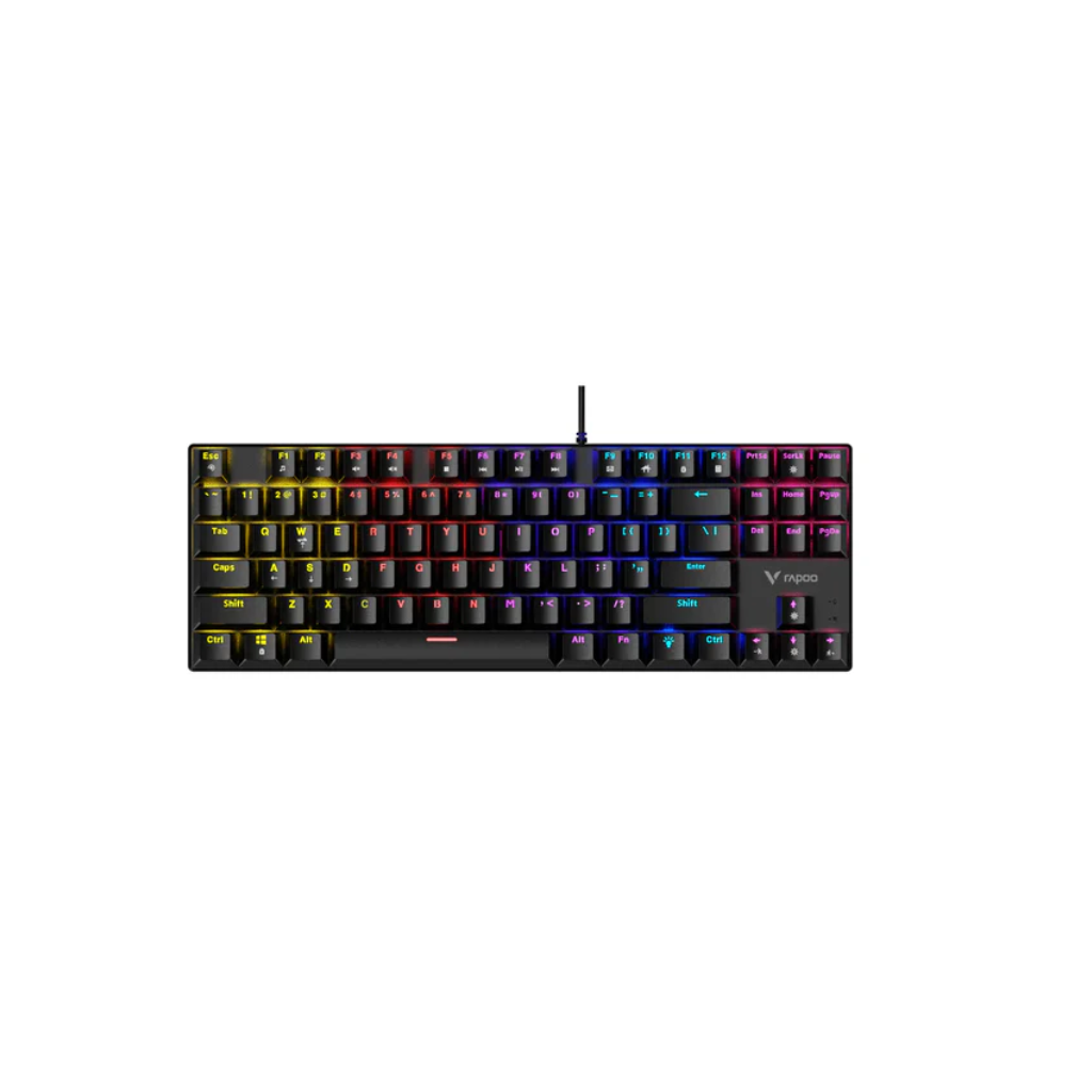 TJM Rapoo GK500-87 Wired 87% Mechanical Gaming Keyboard - Black