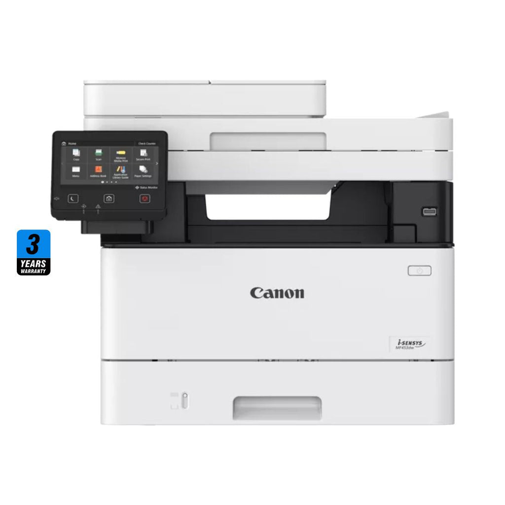 TJM Canon i-SENSYS MF453DW Wi-Fi,  All-in-1 Laser Printer Black & White, (Print, Copy, Scan)