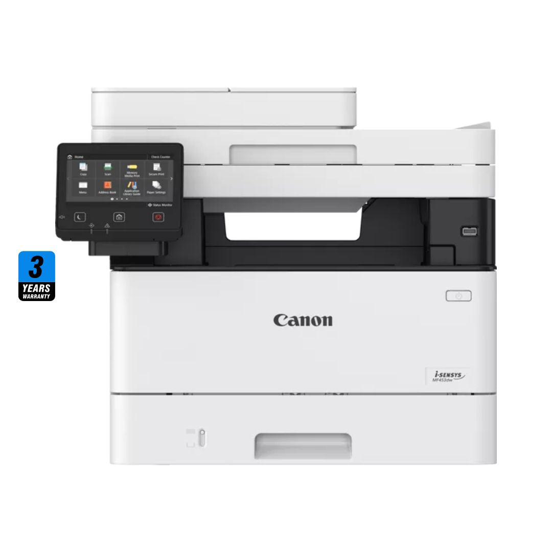 TJM Canon i-SENSYS MF453DW Wi-Fi,  All-in-1 Laser Printer Black & White, (Print, Copy, Scan)