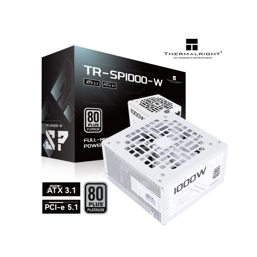 TJM Thermalright SP1000-W 1000W 80+ Platinum Power Supply, White