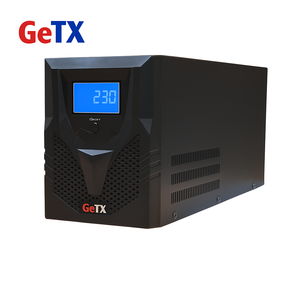TJM UPS Gaming GeTX GTXF-2000 (2000VA, 2KV) Line interactive, 12V-12A *2 Battery, Red Box