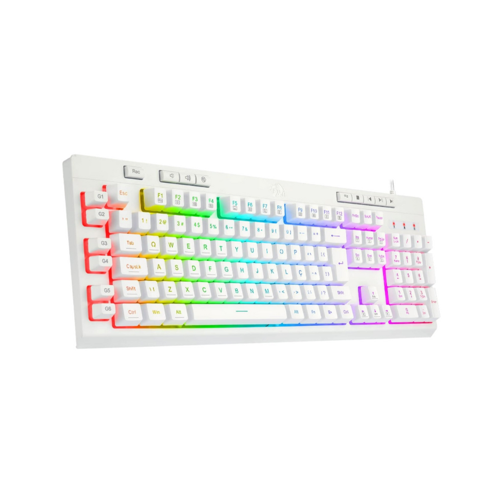 TJM Redragon K512 Shiva RGB Gaming Keyboard - White