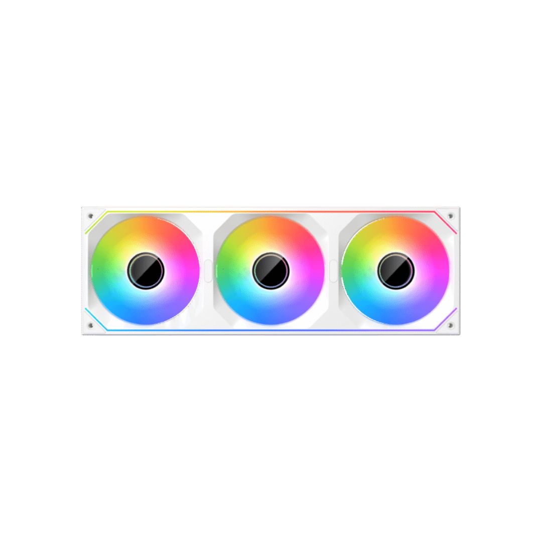 TJM XIGMATEK INFINITY SF360 Digital Arctic 120mm 3-Fan Pack - White