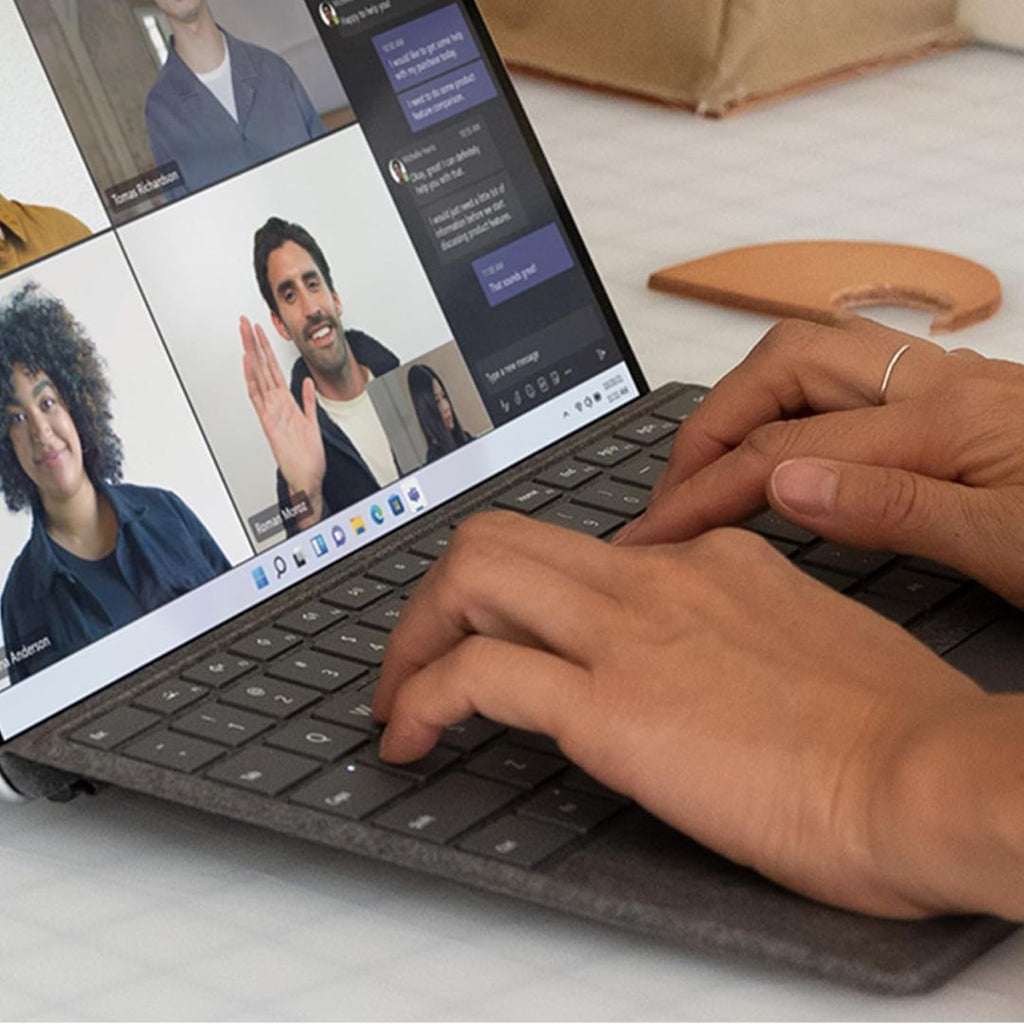 TJM Microsoft Surface Pro Signature 8XA-00251 Keyboard ( With Pen Storage ) - Arabic Layout - Platinum