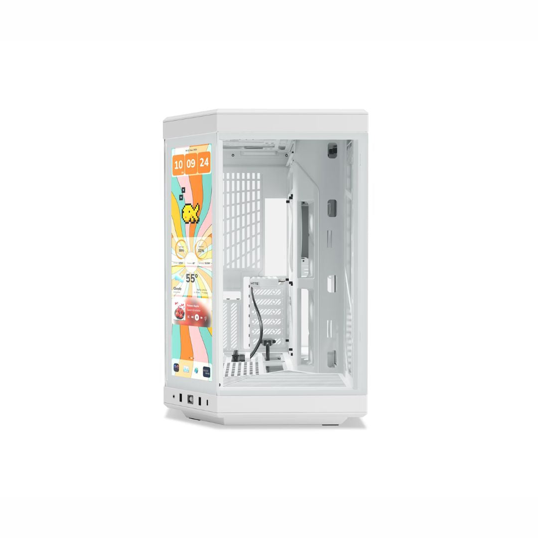 TJM HYTE Y70 touch infinite Mid Tower ATX Case - Snow White