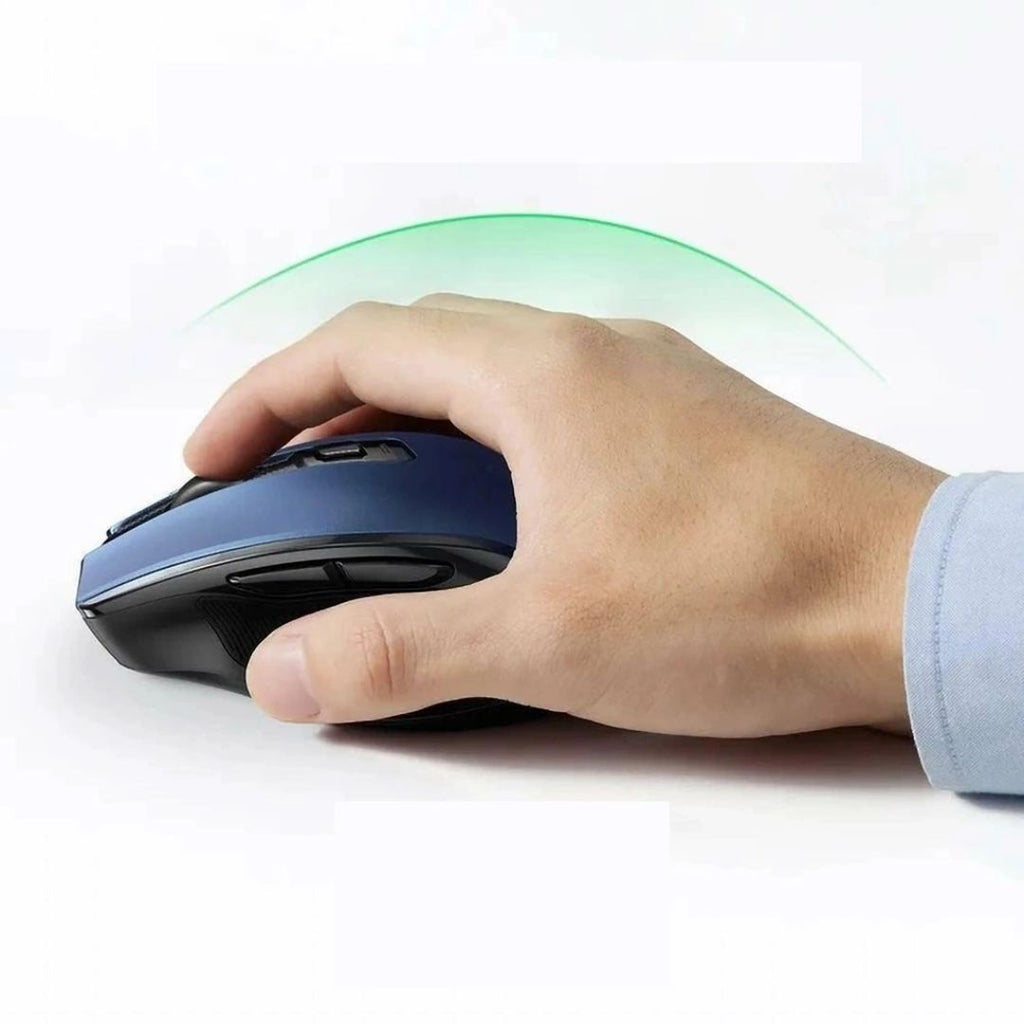 TJM UGREEN MU006 USB Optical Wireless Mouse - Blue