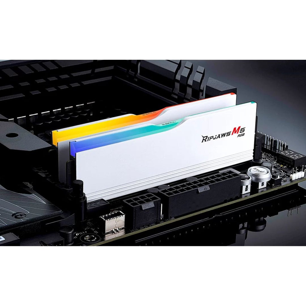 TJM G.SKILL Ripjaws M5 RGB  DDR5 64GB (2x32GB) 6000MHz CL36,XMP & EXPO - White