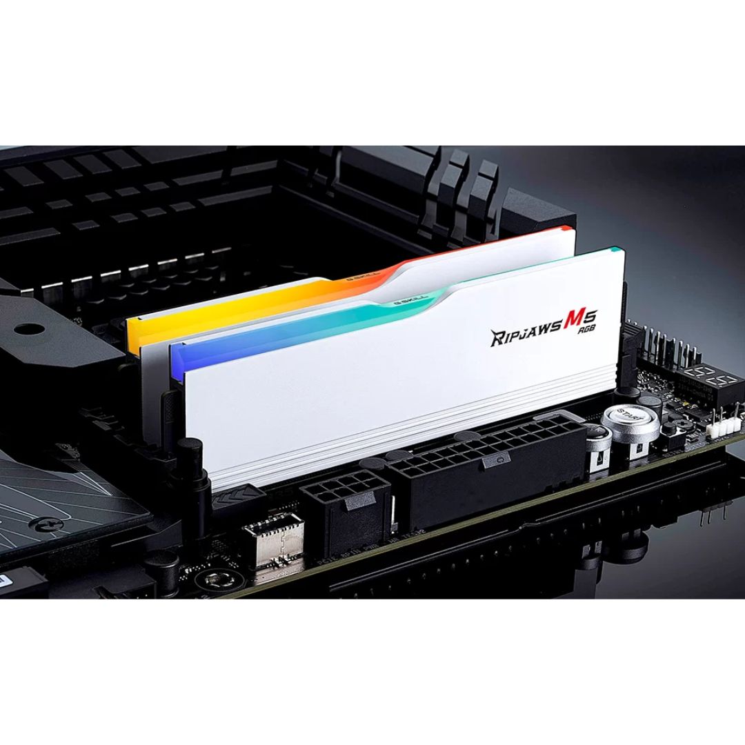 TJM G.SKILL Ripjaws M5 RGB  DDR5 64GB (2x32GB) 6000MHz CL36,XMP & EXPO - White