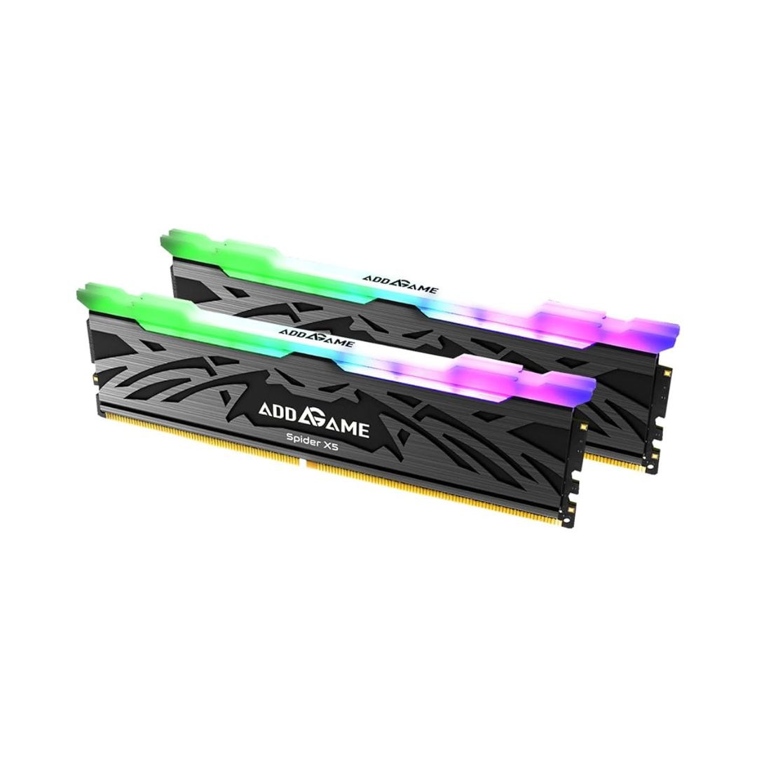 TJM Addlink Spider 5X DDR5 RAM 32GB (2x16GB) Black RGB 6000 MHz CL38