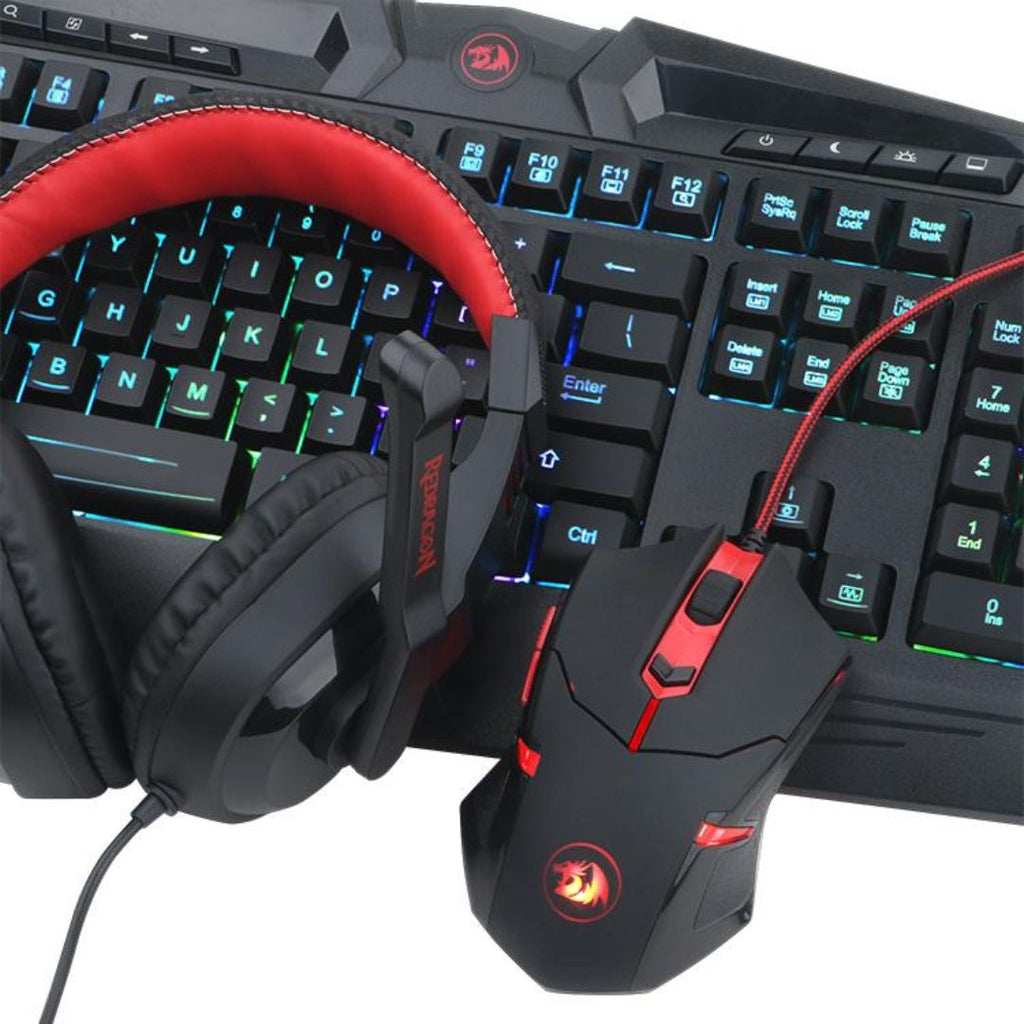 TJM Redragon S101-BA 4-IN-1 Full Gaming Combo - Black