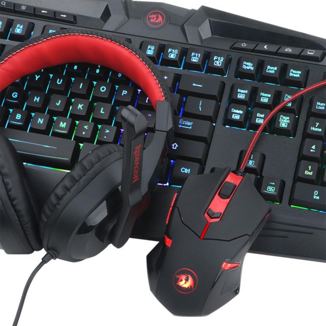 TJM Redragon S101-BA 4-IN-1 Full Gaming Combo - Black