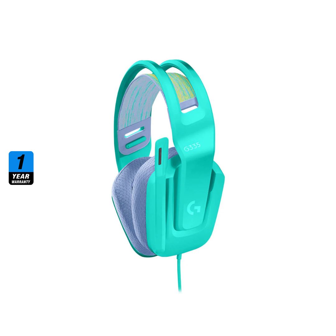 TJM Logitech G335 Wired Gaming Headset - Mint