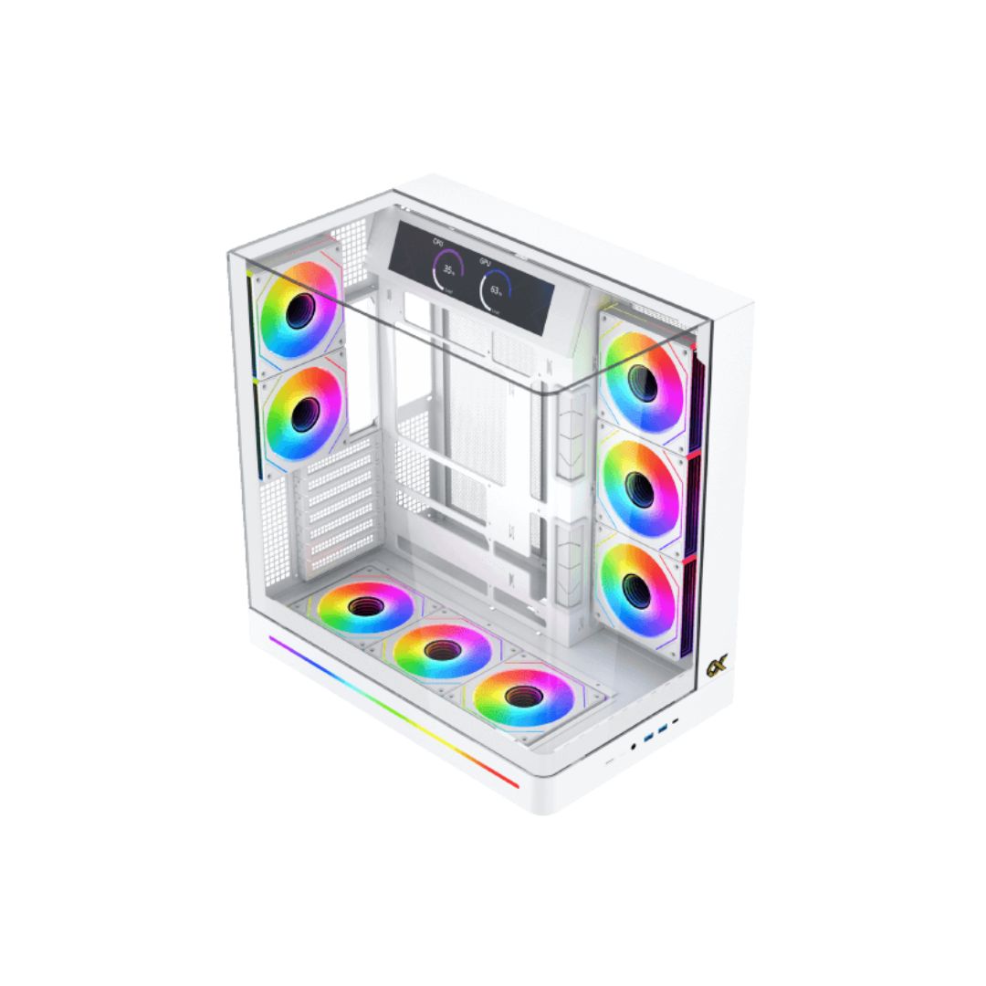 TJM Xigmatek Pano II Arctic Mid Tower Case - White