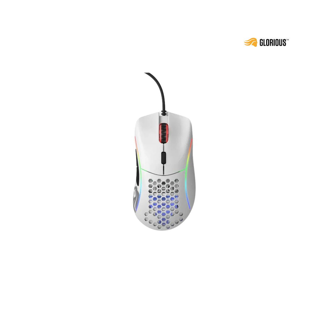 TJM Glorious Gaming Model D Wired Gaming Mouse - Glossy White