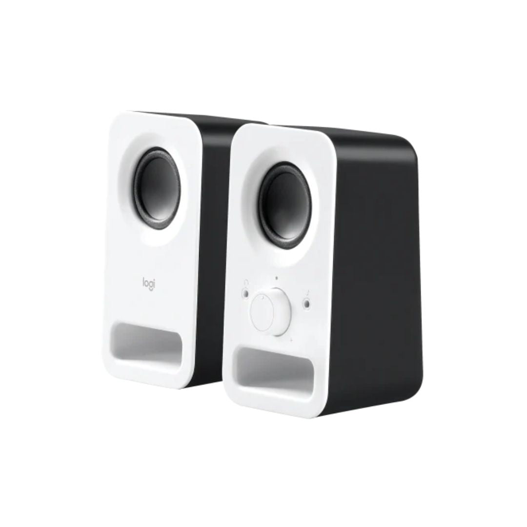 TJM Logitech Z150 Stereo Speakers - White