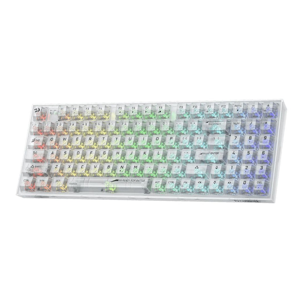TJM Redragon IRELIA K658CT PRO RGB 90%, USB-C wired, BT , 2.4 GHz wireless Translucent Crystal Switch