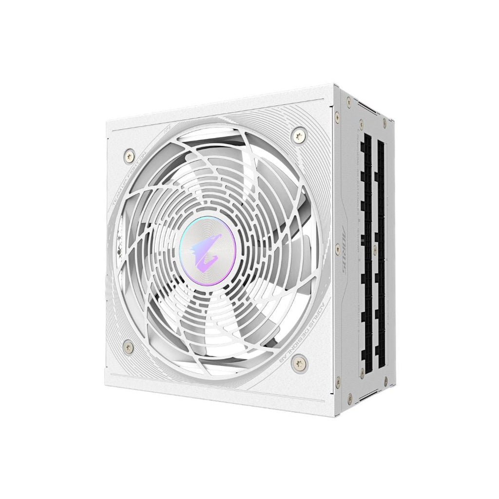 TJM Gigabyte AORUS ELITE GP-AE1000PM ICE, Full Modular, 1000W 80+ Platinum, PCIe 5.1 - White