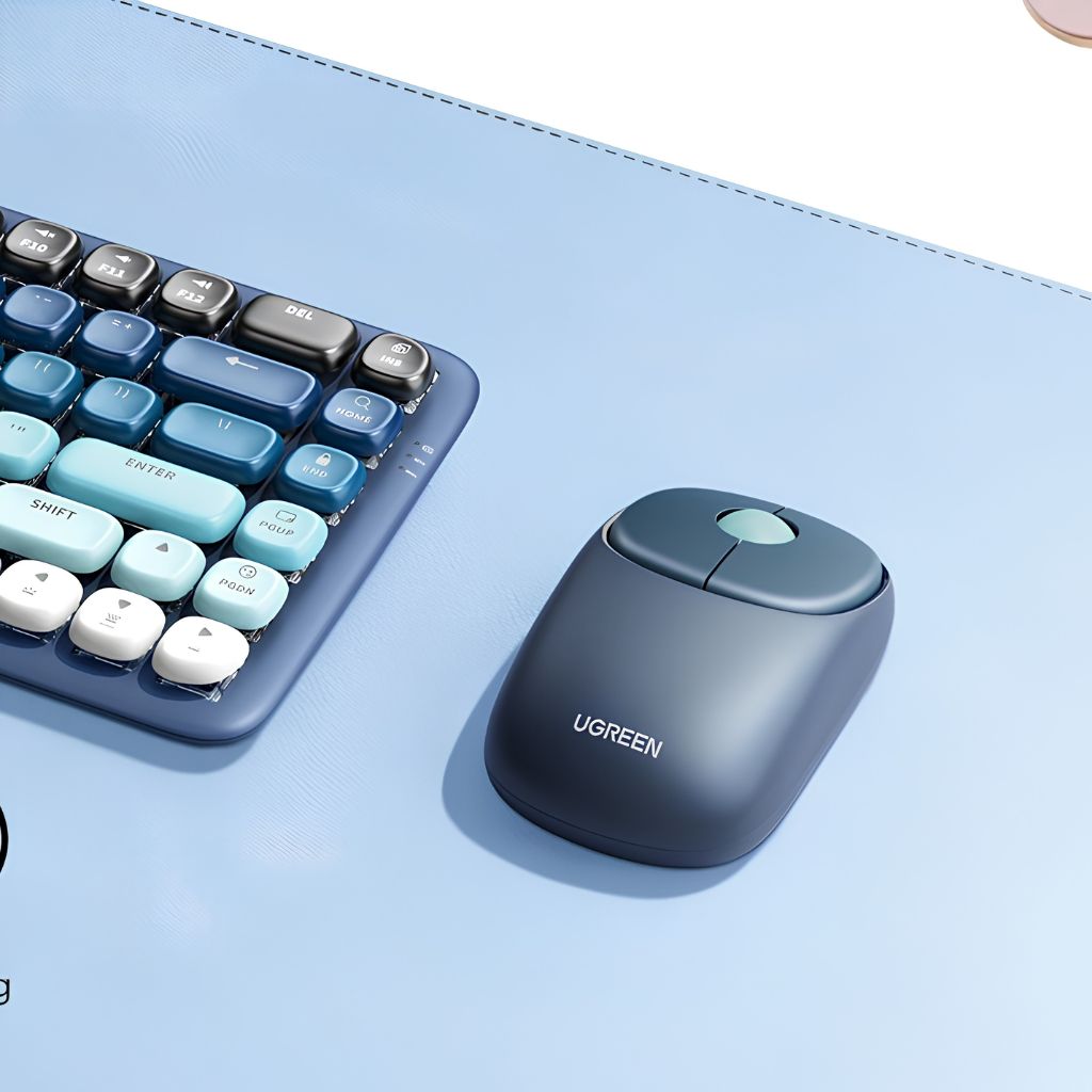 TJM UGREEN MU102 Optical Wireless Mouse - Blue
