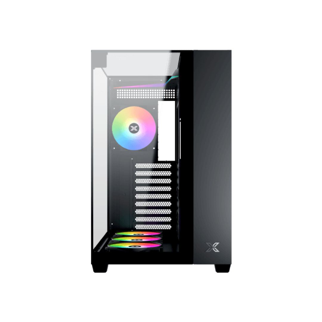 TJM Xigmatek Aqua V Mid Tower Case - Black