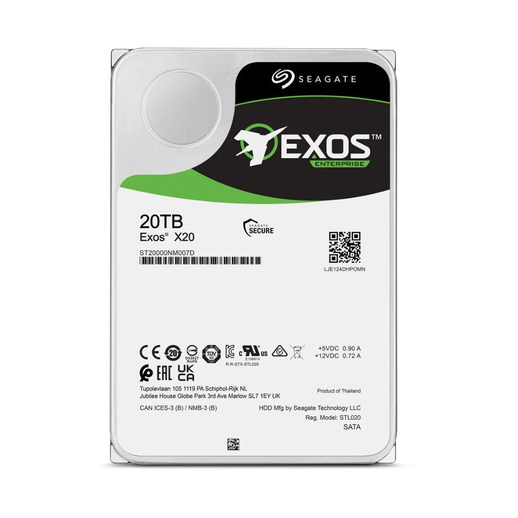 TJM Seagate Exos 3.5 Internal Storage HDD - 20TB