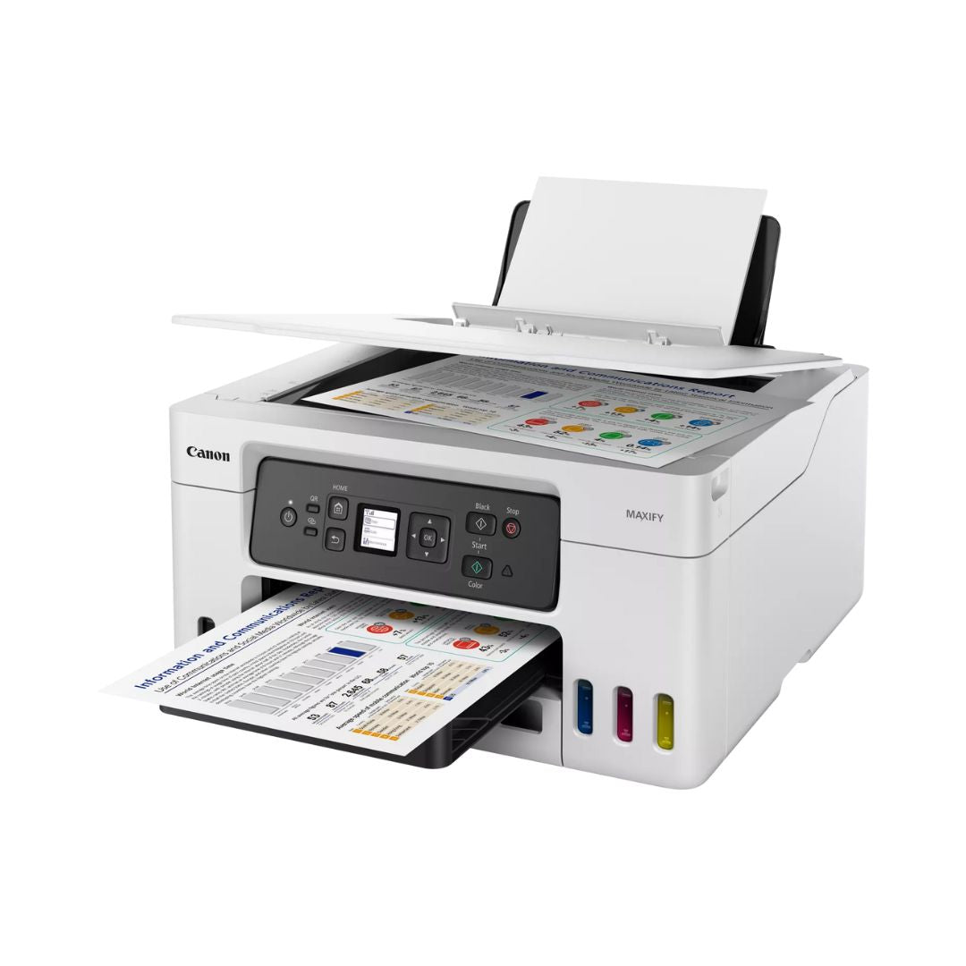 TJM Canon MAXIFY GX3040 Wireless 3-in-1 Refillable MegaTank Inkjet Printer