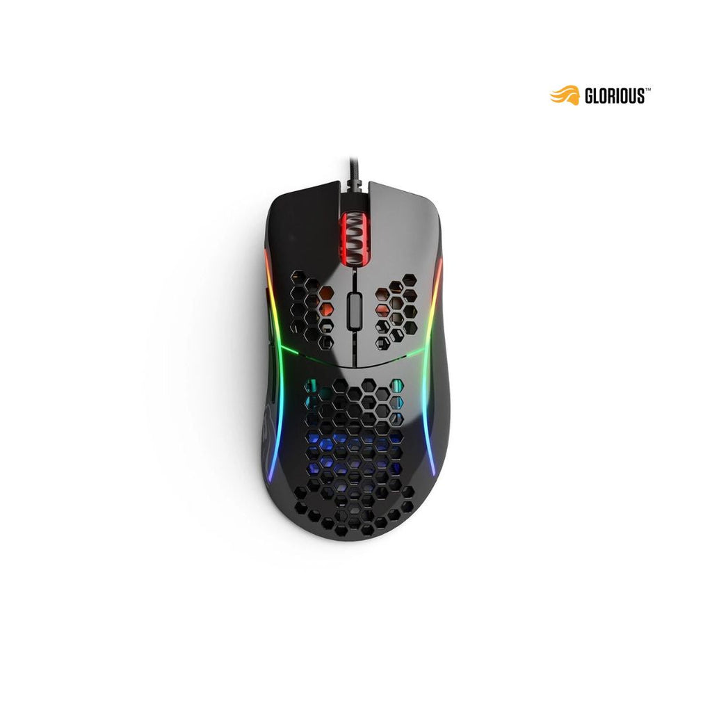 TJM Glorious Gaming Model D Wired Gaming Mouse - Glossy Black