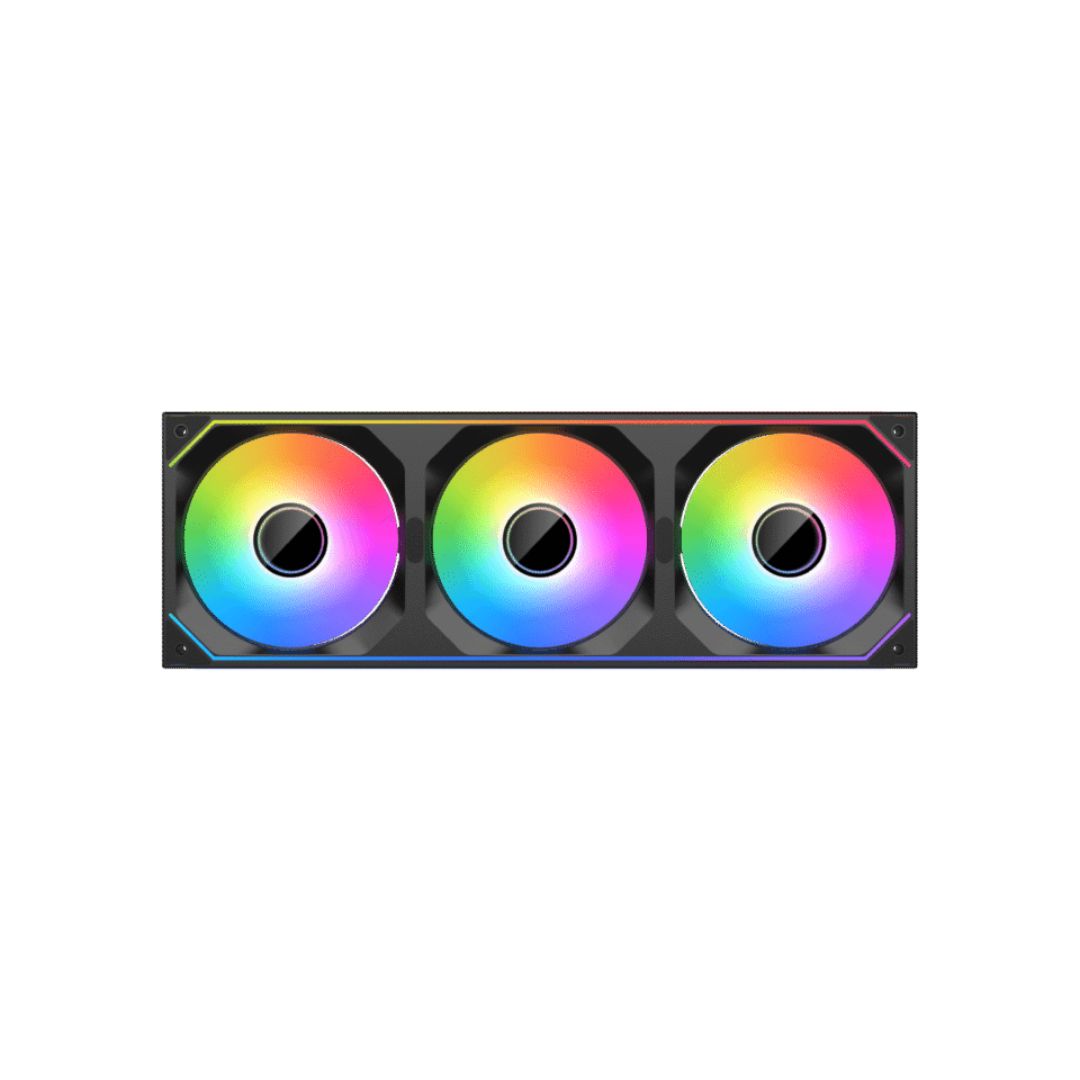 TJM XIGMATEK INFINITY SF360 Digital 120mm 3-Fan Pack - Black