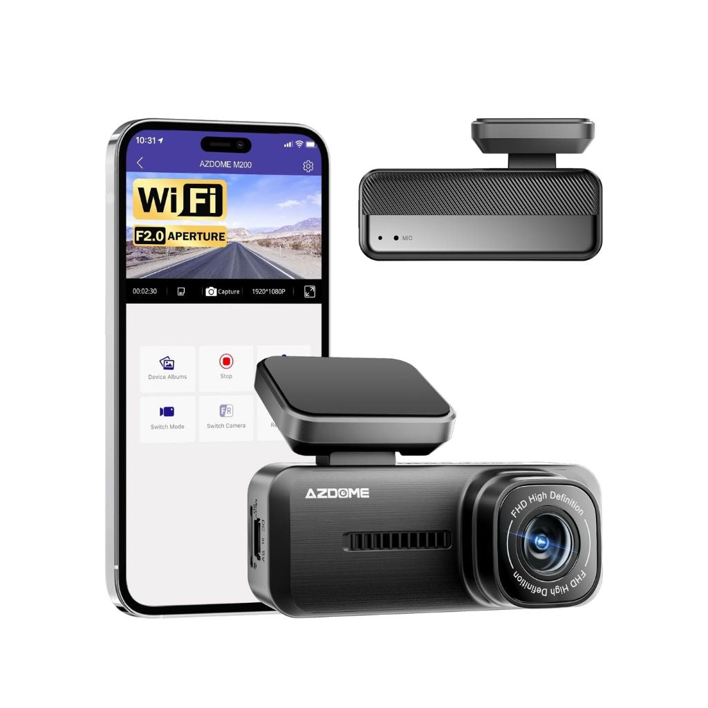 TJM AZDome M200, 1-Channel 1080P Dash Cam