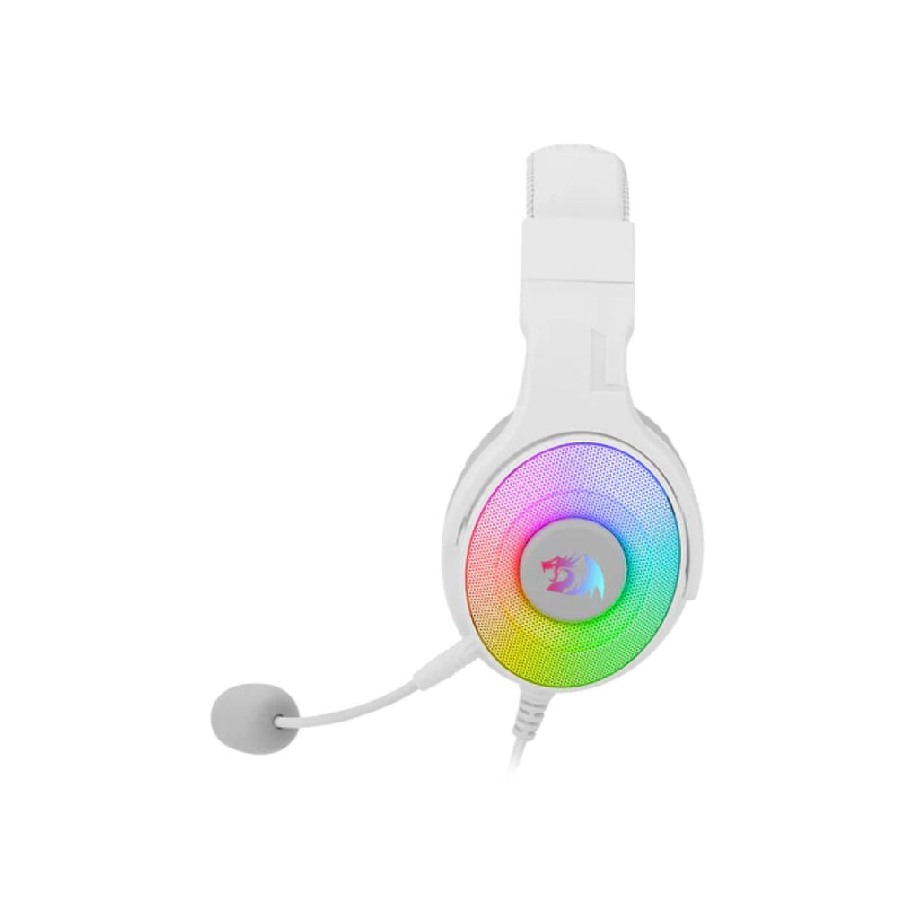 TJM Redragon H350W Pandora RGB Wired Gaming Headset - White
