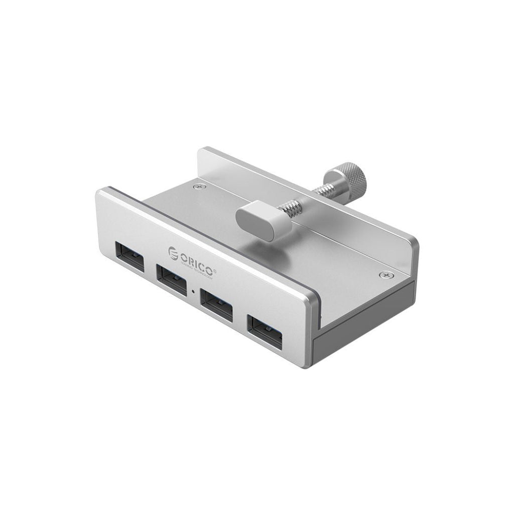 TJM ORICO Aluminum Alloy Clip-Type USB 3.0 HUB - 4 Ports - Model MH4PU-SV