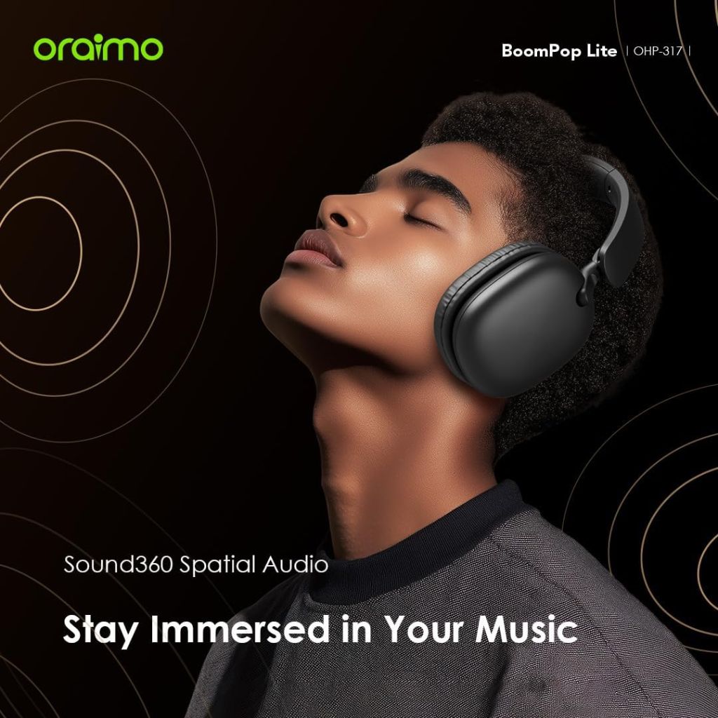 TJM Oraimo Boom Pop Lite Wireless Headset - Speed Black