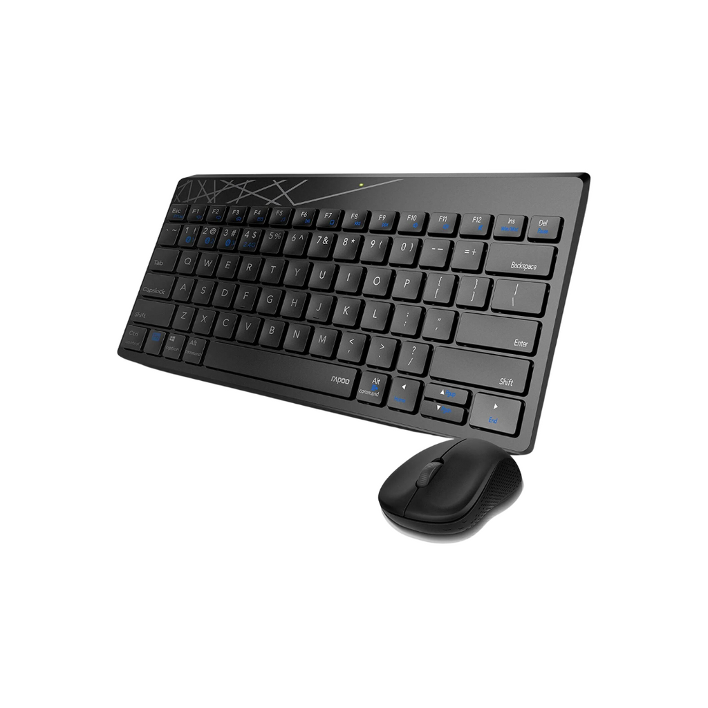 TJM Rapoo 8000M, Multi Device, Wireless, Ultra slim, Combo Kit