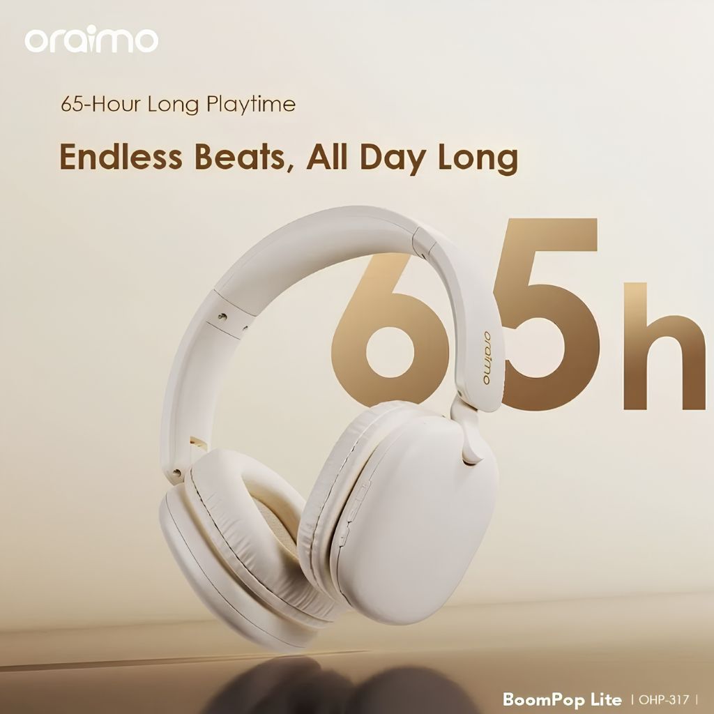 TJM Oraimo Boom Pop Lite Wireless Headset - Light Gold