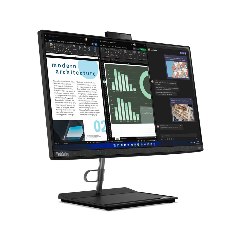TJM All in One Lenovo AIO Thinkcenter 30A - (0XGP), Intel Core i5-13420H, RAM 8GB, SSD 512GB, Intel UHD Graphics, 22 FHD IPS, Black
