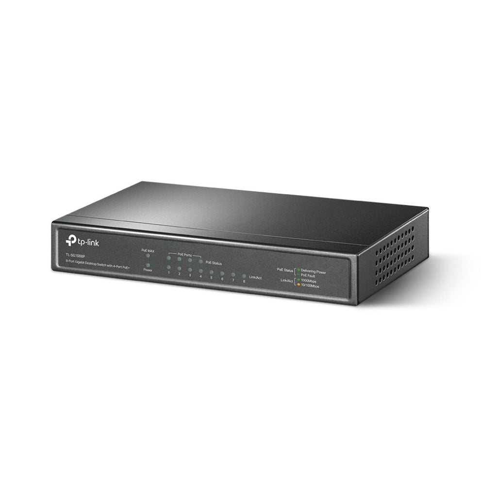 TJM TP-Link TL-SG1008P V7, Gigabit Desktop Switch, 8 Port with 4-Port PoE+