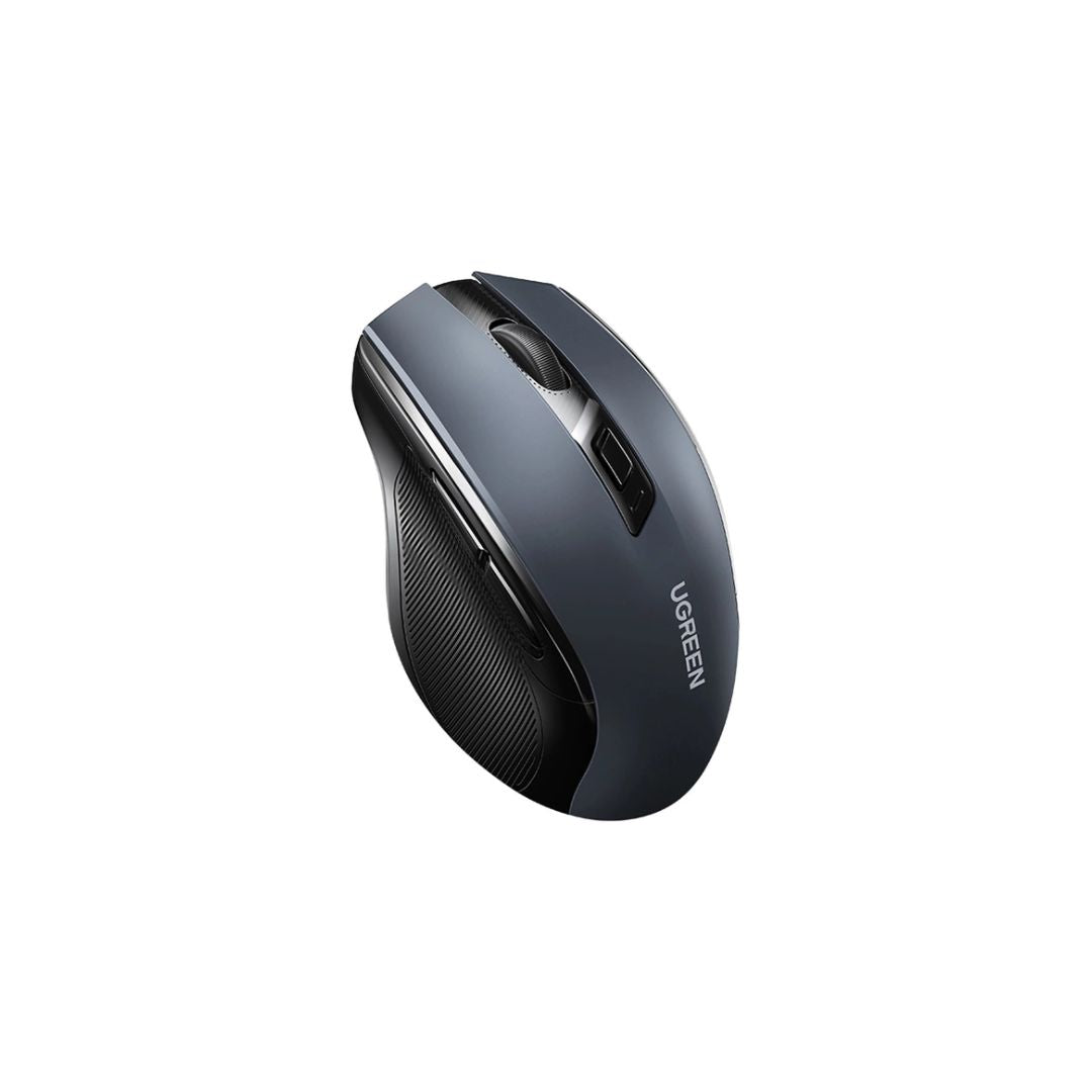 TJM UGREEN MU006 Ergonomic Bluetooth Optical Wireless Mouse - Black