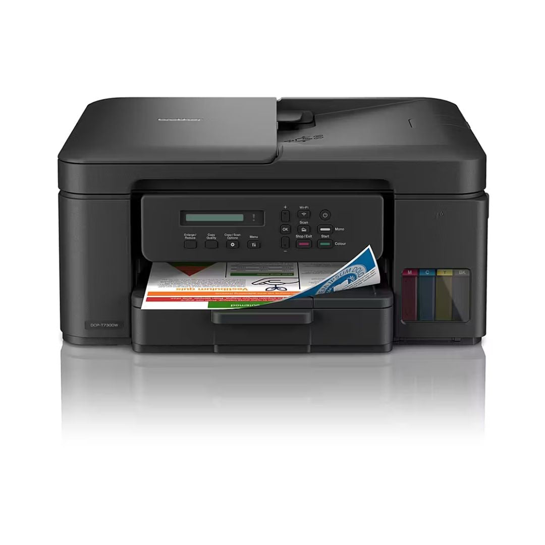 TJM Brother DCP-T730W Tank Printer Wireless 3-in-1 Inkjet Printer