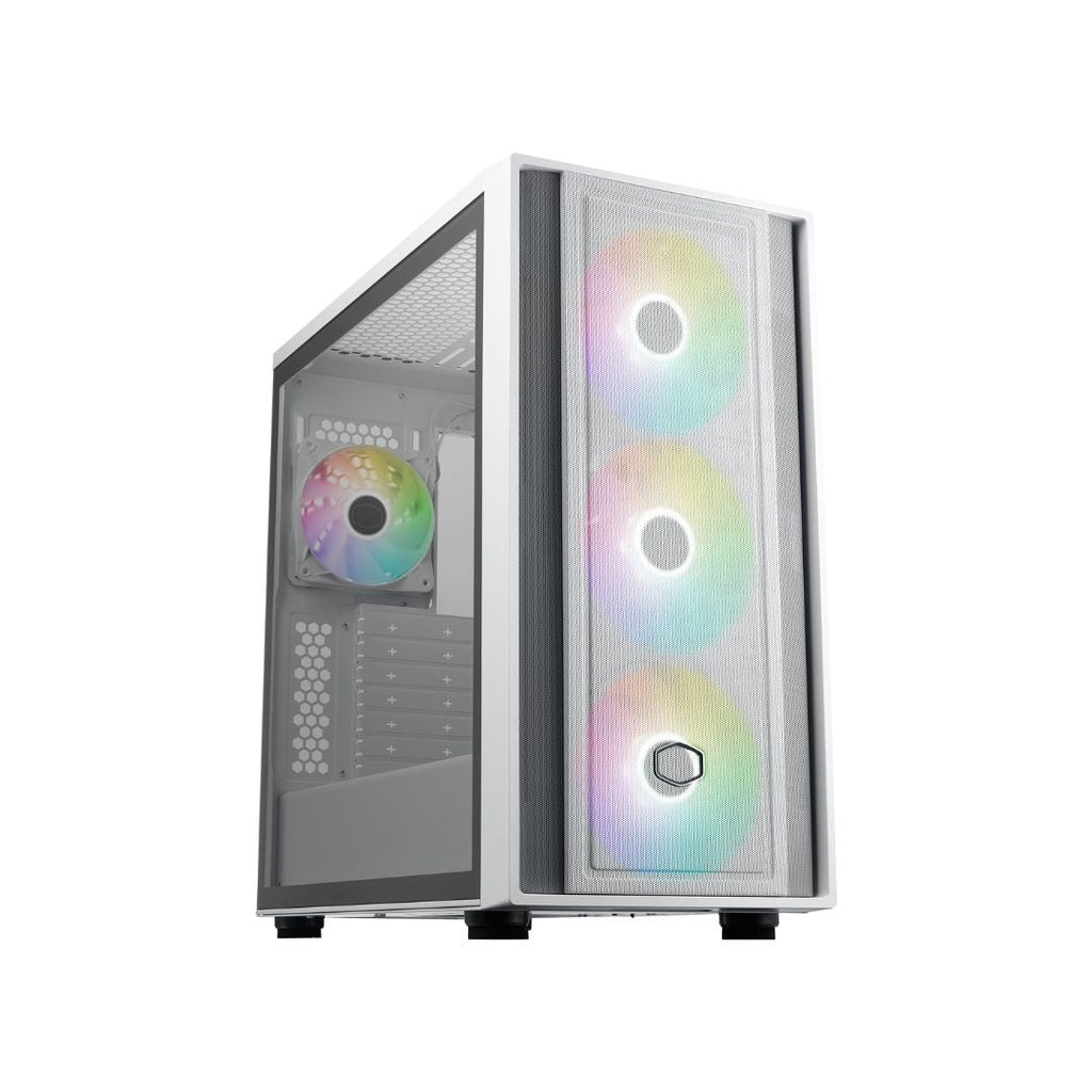 TJM Cooler Master MasterBox 600 Mid Tower 4 Fan - White