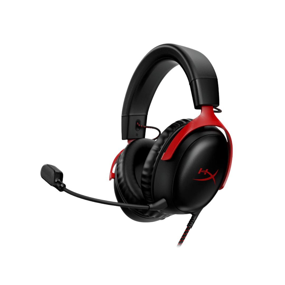 TJM HyperX Cloud III Wired Gaming Headset - Black & Red
