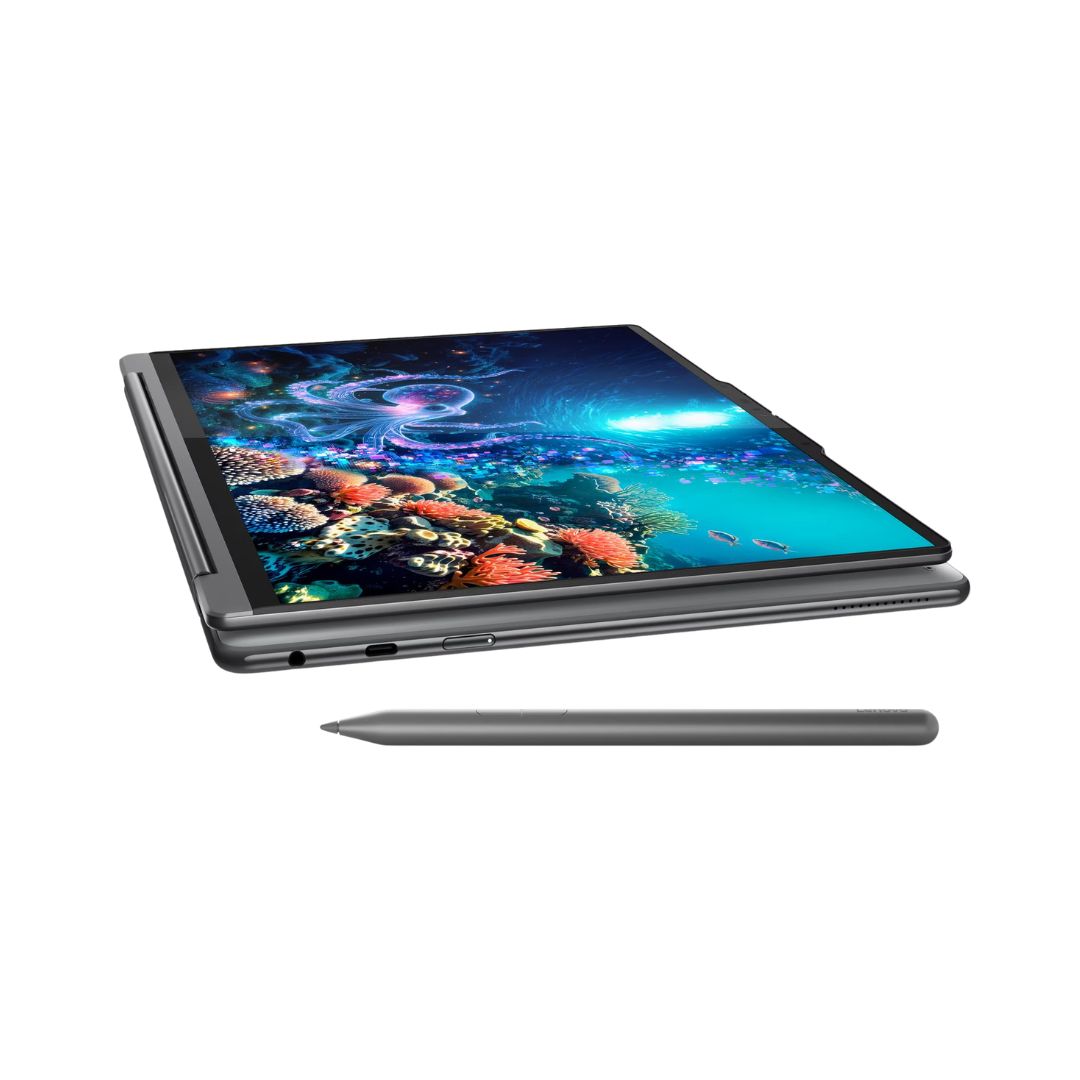 TJM Lenovo Yoga 9 Aura Edition 14ILL10 - (13AX) Intel Core Ultra 7-258V, RAM 32GB, SSD 1TB, Intel® Arc™ Graphics 140V, 14 Inch WQXGA+ OLED 120Hz Touch, Luna Grey