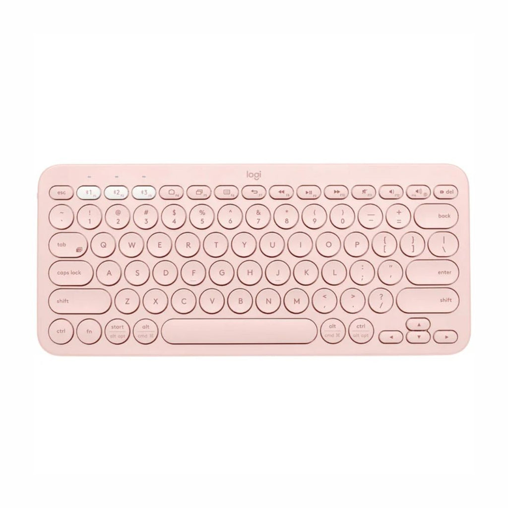 TJM Logitech K380 Multi-Device Bluetooth Keyboard - Rose